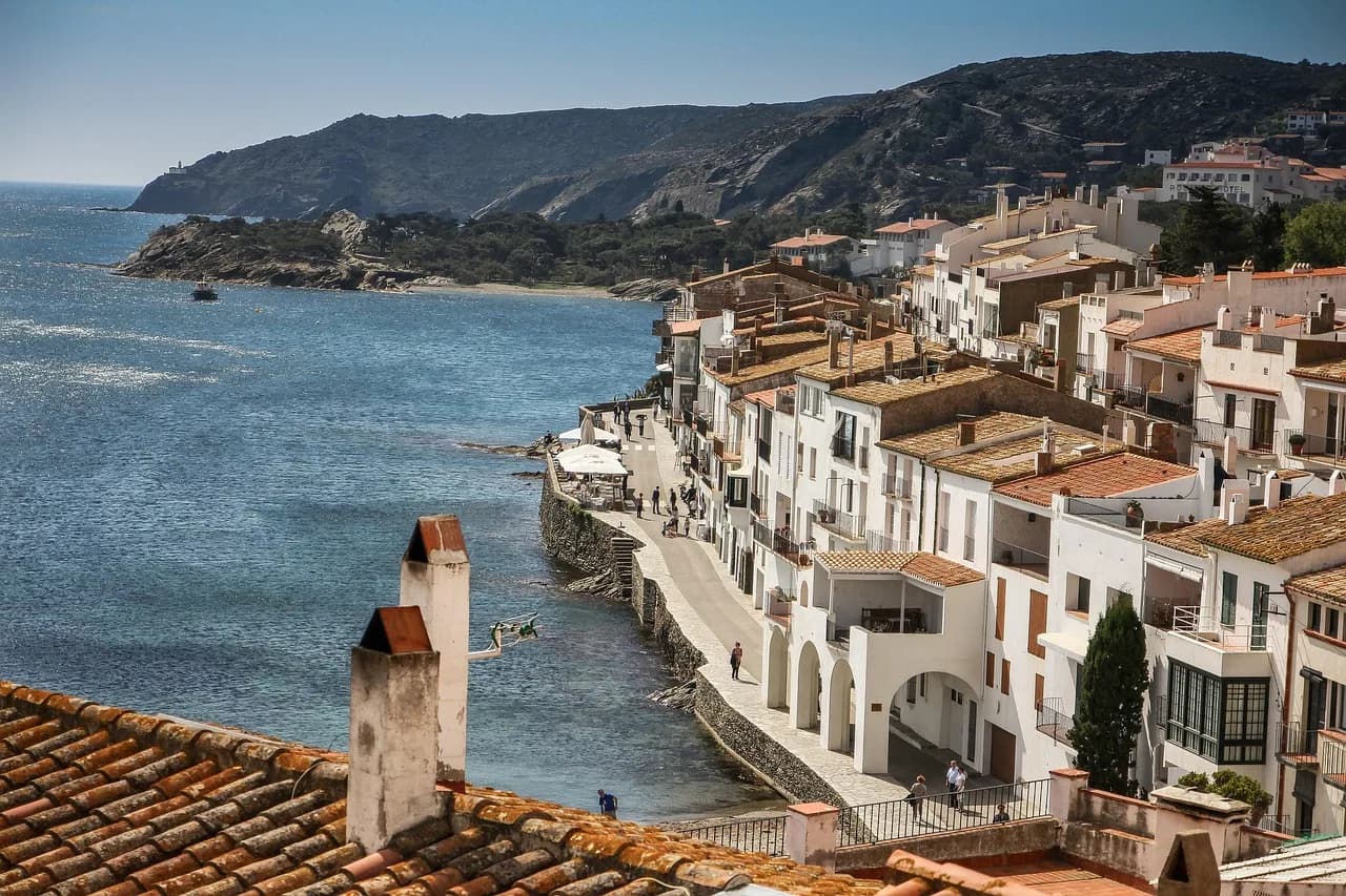 cadaques, costa brava, catalonia, cadaqués, terrace, sea, barcelona, calm down, nature, darling, peace, balcony, landscape