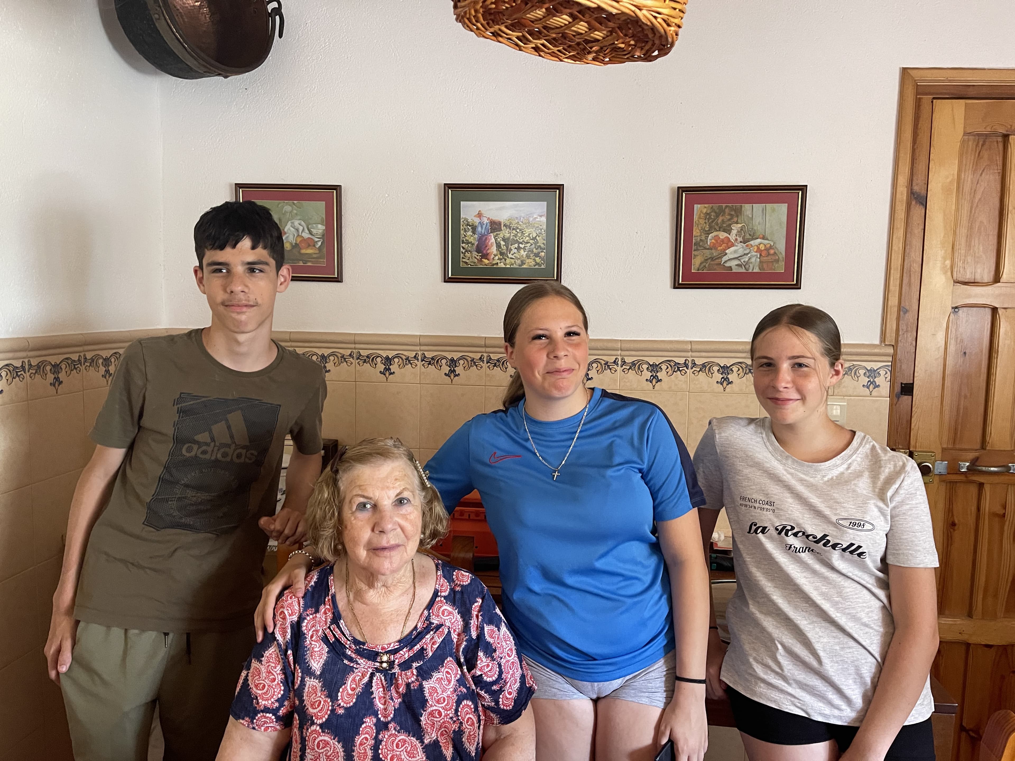 The Fullwood family in Spain