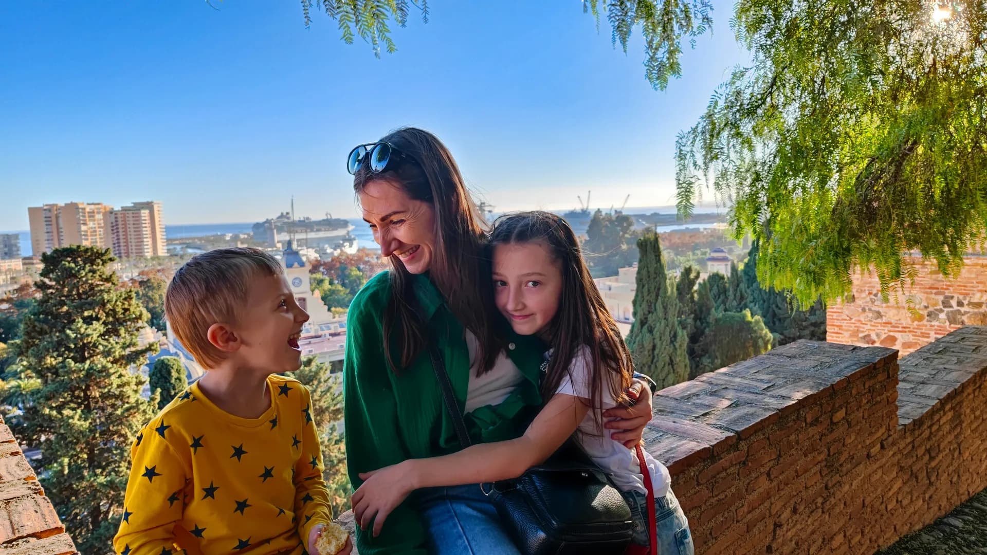 Family on holiday photo